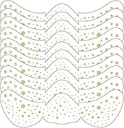 Gold Glitter Freckles Face Tatto | Stardust Speckle Makeup Patches | 10pcs Temporary Fake Spots Makeup Sticker | Temporary Fake Freckles | Dancer Costume Accessory