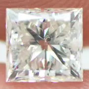 Princess Shaped Diamond Certified 1.00 Carat G/SI2 Natural Enhanced Real 5.39 MM