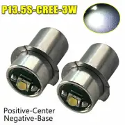 2X LED UPGRADE P13.5S BULB GLOBE for MAGLITE TORCH FLASHLIGHT 6-Cell D 9V