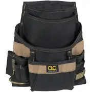 Custom Leathercraft 1620 Tool Bag, 11 Pockets, Steel Hammer Loop , Blue