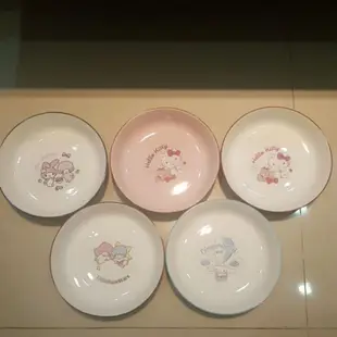 Hello Kitty 美樂蒂 大耳狗 雙子星 陶瓷盤 菜盤 早餐碟 可愛餐具 盤子