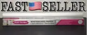 Chalk This Way Whiteboard Drawing Paper Roll. Easy-Stick, Removable 6'6 x 17.7"