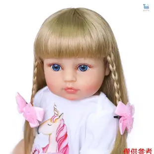 Decdeal Reborn Dolls 22 英寸矽膠全身逼真逼真嬰兒柔軟真實觸感加重幼兒娃娃金發