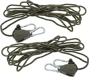 BRIGHTFUFU Telescope Camping Tent Ropes with Reflective Guide Nylon String for Easy Adjustment and Stability