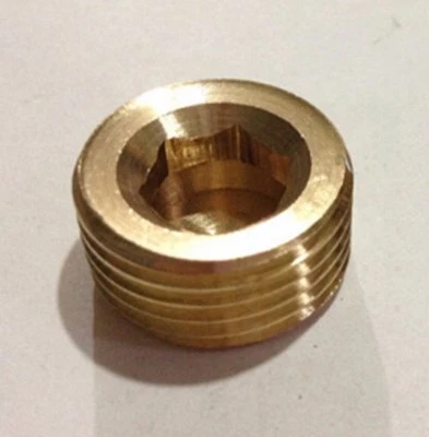 M12x1mm Metric male Brass Countersunk Plug Internal hex head socket Gy6 250cc