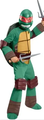 Teenage Mutant Ninja Turtles Raphael Child Deluxe Costume Large 8-10 yrs