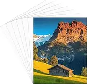 15Pcs 8x10 Photo Mat Picture Backing Board White Blank Rectangle Paper Frame Uncut Display Show Core Backerboard Album Mats Pack Accessories for 5 x 6in Photos Pictures Wall Artwork Decor
