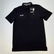 Travis Mathew Polo Men Medium Short Sleeve Shirt Golf Byrider Logo Top Cruise +