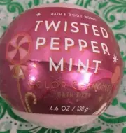 Bath & Body Works TWISTED PEPPERMINT Bath Fizzy COLOR CHANGING BOMB