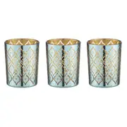 Tempa Estelle - Aqua Tealight Glass 3 Pack