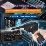 Electric Compressed Air Duster 45000rpm cordless Cleaner Blower For PC Computer