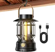 Solar Lanterns Outdoor - Hiking Light for Outside - Electric Lantern Type-C Rechargeable for Hiking Cycling, Portable Fishing Lamp