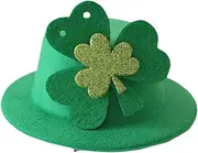 Vaveren ST. Patrick's Day Hat Photo Props Gift Top Hat for Fancy Dress Stage Performance, Green