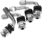 Alipis 4Pcs Tire Valve Extender Adapter Durable Valve Stem Extension for Easy Inflation for Motorbike and Electric Vehicle Tires
