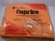 Vintage Owen Caprice Blanket 72X90 Orange Twin Full Thermal Retro