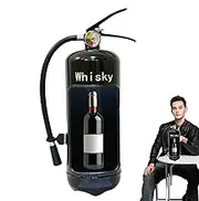 Fire Extinguisher Wine Holder | Simulation Fire Extinguisher Wine Bottle Holder - Creative Iron Whiskey Coffee Storage Box Bar Decoration for Christmas Souvenir Decor