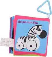 BESTonZON Educational Baby Toy Soft Sensory Book for Toddlers Visual Stimulation Cloth Book Classic Patterns