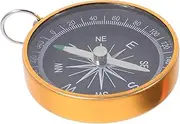 Outanaya Portable Aluminum Alloy Keychain Compass for Outdoor Camping Hiking Travel Keyring Vintage Navigation Tool Durable Lightweight Design