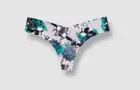 Commando Women's Pink Floral Printed Classic Thong Size S