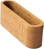 OFFSCH Wooden Desktop Card Holder Rack Retro Design with Protective Base Card Organizer for Office Meetings Events and Schools