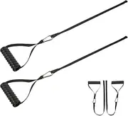 LAPYAPPE 1Pair Professional Fitness Chest Expander Handles Durable Elastic Band Pulling Strap for Home Gym Workouts Portable and Lightweight Exercise Equipment for Resistance Training