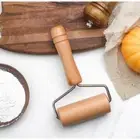 Manual Wood Rolling Pin Roller Rolling Dough Roller New Flour Stick