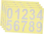 QUMIIRITY Reflective Number Stickers of Self Adhesive Mailbox Numbers Durable Decals for Enhanced Visibility Mailboxes Doors and More