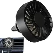 Xvilmaun Car Vent Clip Fan - Small Car Cooling Fan,Personal Cooling Device with LED Lights for Hot Weather, 3 Adjustable Wind Speeds