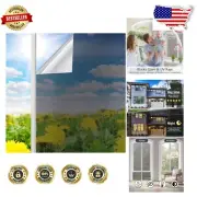 One Way Privacy Window Film - Reflective Silver UV Blocking for Home & Office