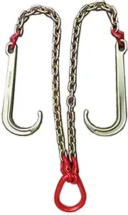 Obstacle car Obstacle Car 5T Transport Tow Chain - J Hooks Towing Chain Bridle And Grab Hooks, Transport Tow Chain, Wrecker Recovery Chain, For Flatbed Truck Rollback Wrecker Carrier, Trailer Hook Bre