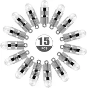 15 Pcs Battery Operated Lights Bulbs, Waterproof LED Lights for Paper Lanterns B
