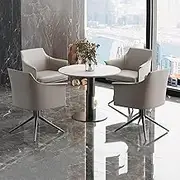 Modern drawing room club table and set with space-saving negotiation dining table, perfect for lounge or living room meetings