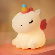 VTIGER Unicorn Night Light, LED Squishy Cute Lamp, Night Light for Girls, Sil...