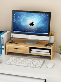 在飛比找樂天市場購物網優惠-臺式顯示器增高架筆記本電腦辦公書桌架子鍵盤置物整理桌面收納盒