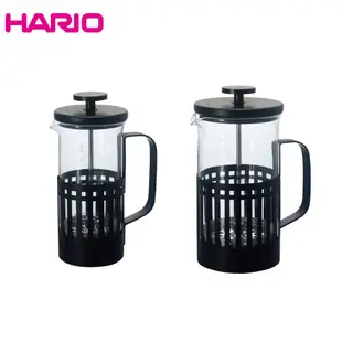 HARIO 霧黑濾壓壺 300ml 600ml 2杯 4杯 耐熱玻璃 法式濾壓壺