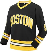 [Afuby] Boston Hockey Jersey Happy Gilmore 18 Adam Sandler 1996 Movie Ice Hockey Jerseys Stitched