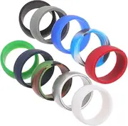 Totority Silicone Rings for Men and Women Skin Friendly Fitness Rings Portable Silicone Bands for Outdoor Activities and Workouts Smooth and Flexible Design