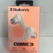 SKULLCANDY Dime 3 True Wireless Earbuds Bone Orange Glow Model