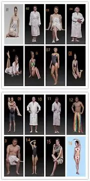Resin 1/43 Diorama Mini Figure 16pcs Beach Party Swimming Pool Scene Props Toys