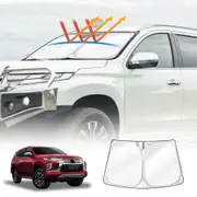 WindScreen Sun Shade for Mitsubishi Pajero Sport 2016-2025 Blocks UV Rays Foldable Custom Wind Screen Sun Visor Protector