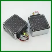 Pearl Pedestal Fender Light Chrome Die Cast Square 52 LED Amber/Red Smoked Lens