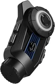 Riding Motorcycle Helmet with Bluetooth Intercom Headset and HD Camera - Versatile Multi-Player Intercom System
