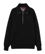 Gucci Jersey Zip Sweatshirt black