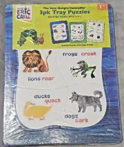 World Of Eric Carle 3pk Tray Puzzle For Age 2+
