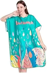 Outdoors Changing Robe Poncho Towel, Beach Towel Wrap Diving Quick-Drying Changing Cover Absorbent Towel Bath Towel Bathrobe Sport Robe (Color : A, Size : One Size)