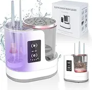 3 IN 1 Electric Makeup Brush Cleaner Machine With Makeup Brush Dryer-Holder-Portable Automatic USB Cosmetic Brushes Cleaner Tool for All Size Beauty Makeup Brush Set,Contour, Eyeshadow, Blush Brush