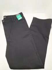 Buffalo David Bitton High Rise Stright Leg, 12, Waist 32, Inseam 30, Black Nwt