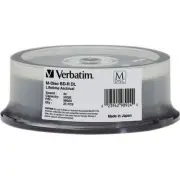 VERBATIM M DISC BD-R DL 50GB 6X Branded Logo 25pk Spindle 98924