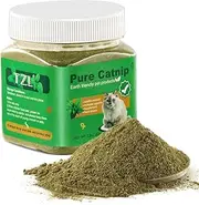 TZL Organic Catnip, Used as a Snack or Refillable Treats for Cat, Without Stalks & Stems, All Natural & Safe for Cat Play Training(65g)