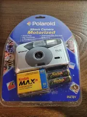 Polaroid Motorized 35mm Camera Point Shoot film Flash 252-BV NIP sealed